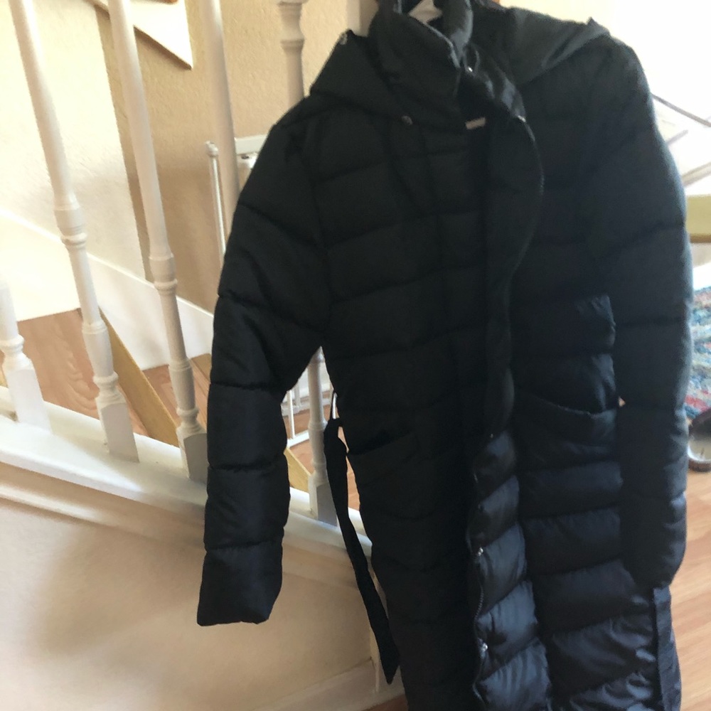 Black down coat